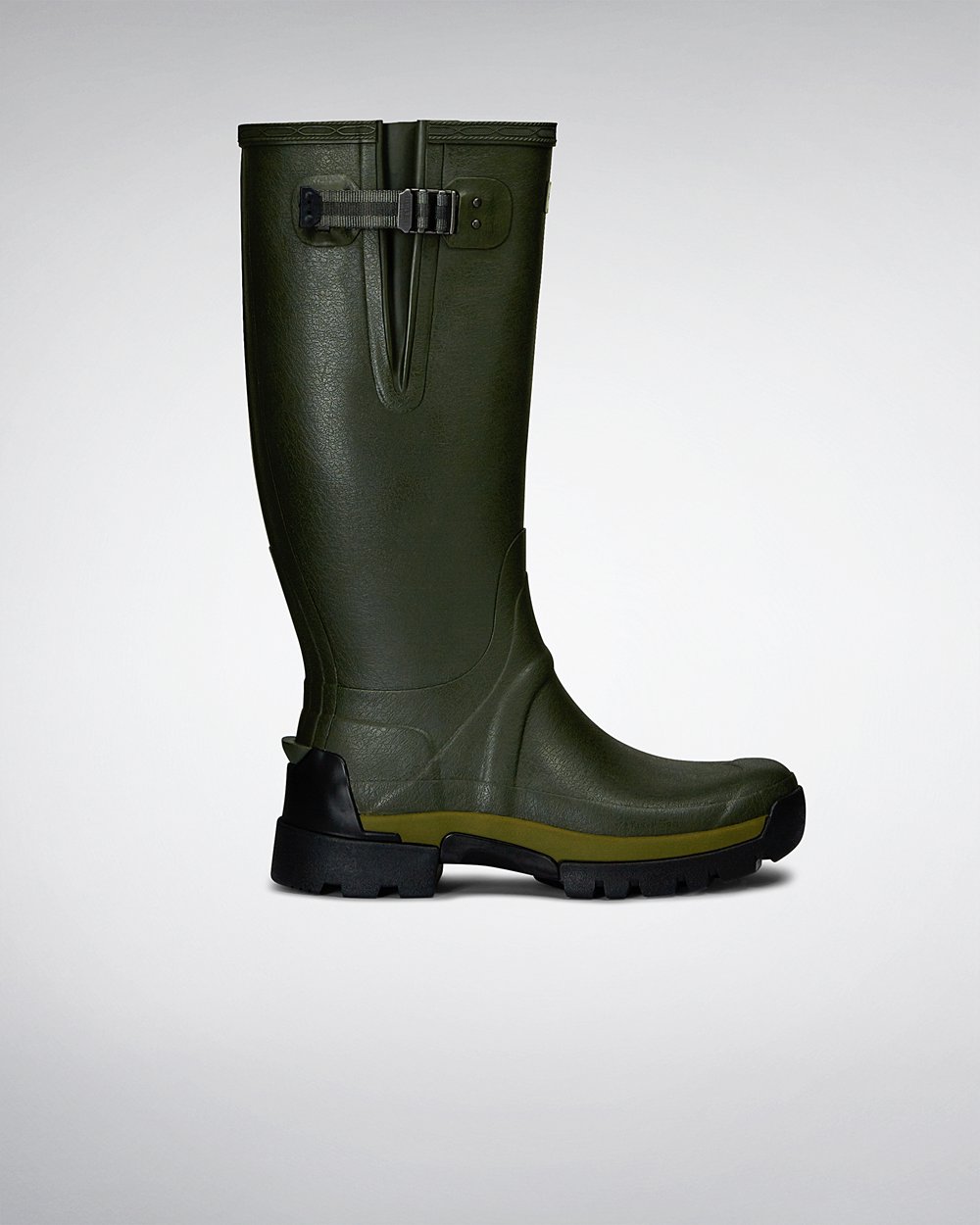 Galochas Altas Hunter Homem Verde Escuro Oliva - Balmoral Bamboo Carbon - 58KZSYMRC